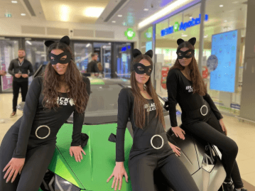 Black Glass promocija 
auto folija u TC Ušće 
Beograd